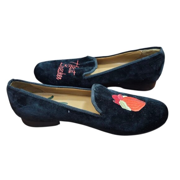 Heart Breaker Velvet SMOKING SHOE HEARTBREAKER smoking shoes Loafers Size 8 - Picture 7 of 14